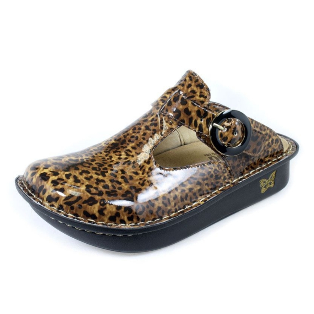 Alegria Classic Clog Safari Print Size US 6 EU 36 Cheetah Leopard